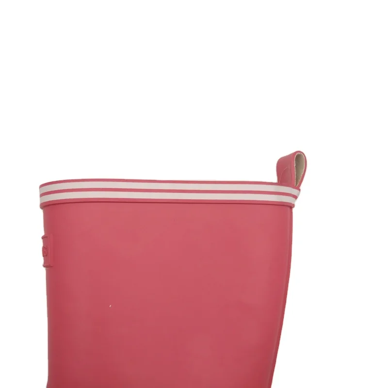 

Plus size waterproof outdoor garden plain blank red casual girls kids gumboots children rubber rain boots