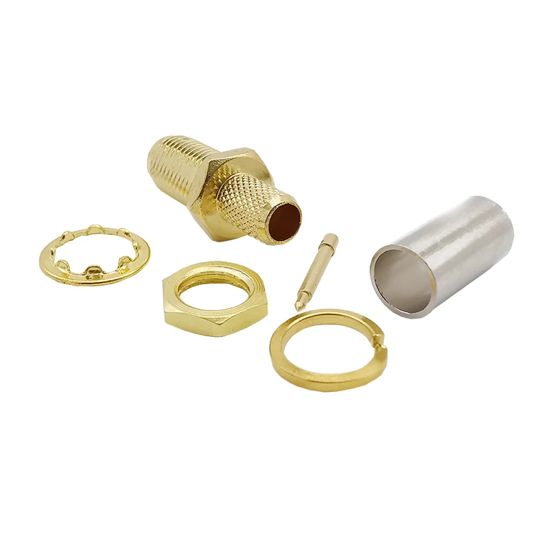 1 шт. RP SMA Розетка гайка перегородка RF коаксиальный паяльный разъем адаптер для