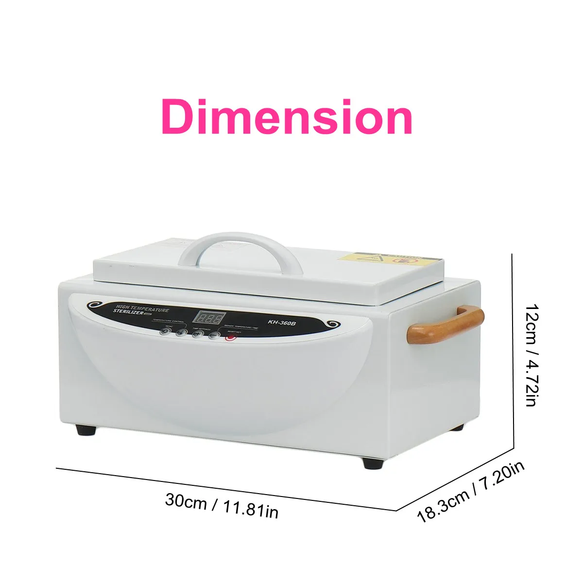 

Dry Heat High Temperature Sterilizer Disinfection Box 500W Portable Spa Sterilizer Cabinet Salon Manicure Nail Tools Autoclave