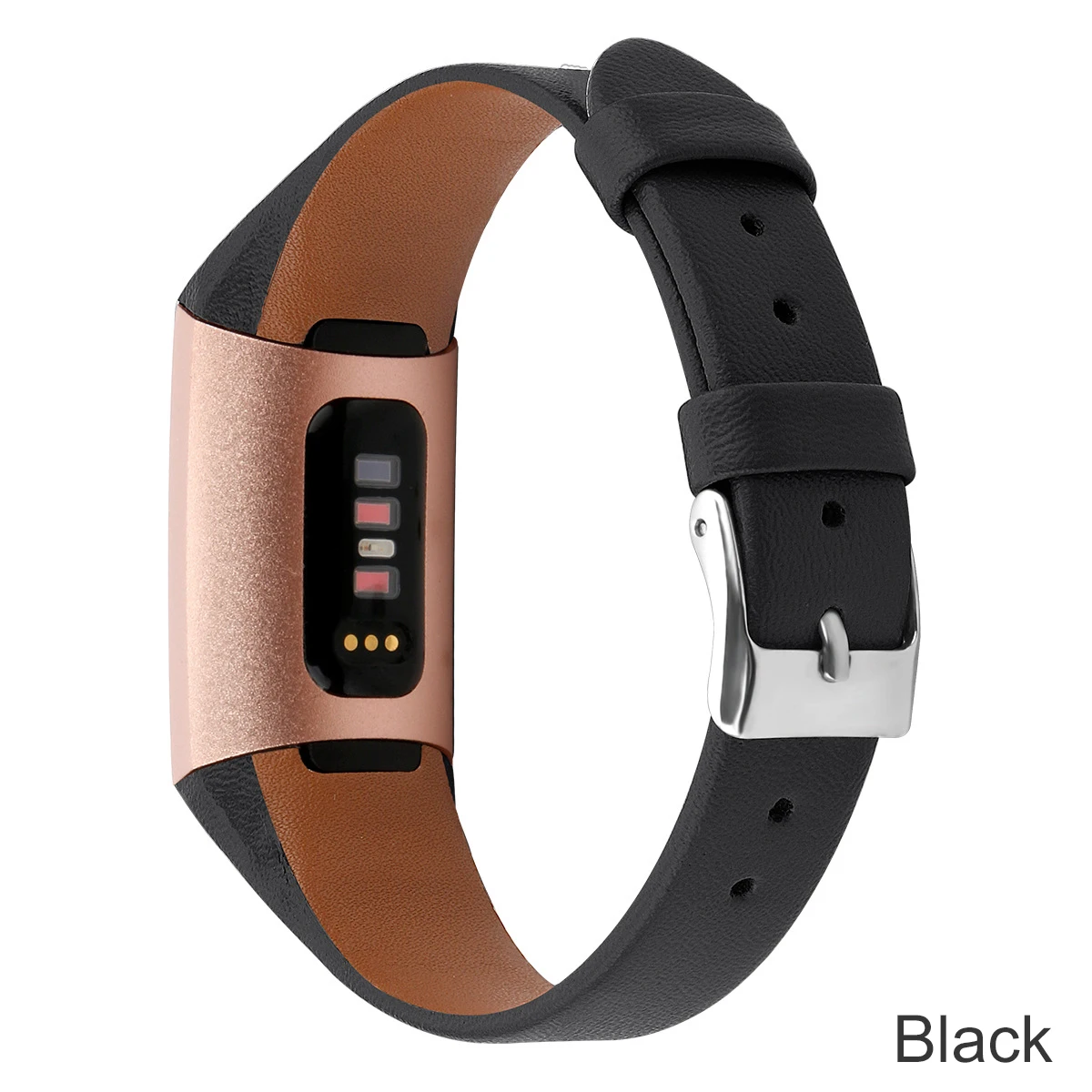 Черный Кожаный ремешок Essidi для Fitbit Charge 3, умный Браслет, ремешок для Fitbit Charge 3 Geniune, замена часов - Цвет: Черный