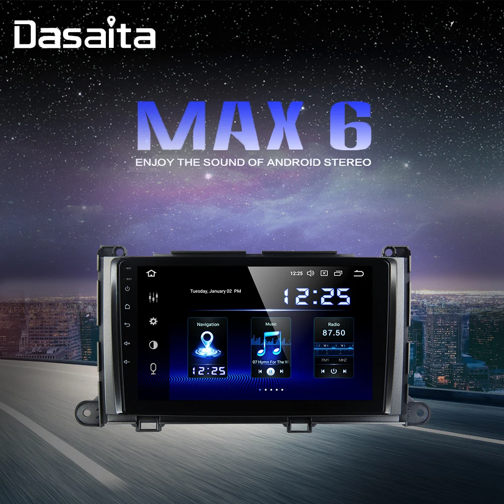 Автомагнитола 9 &quotIPS 1 din Android 10 0 DSP для Toyota Sienna XL30 2010 2011 2012 2013 2014 GPS навигатор 4 Гб