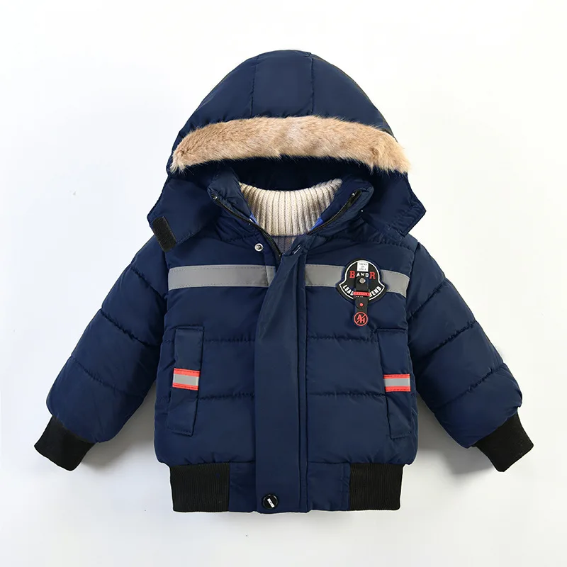 

Winter Baby Boy Thickened Casual Coat Children's Casual Cotton-Padded Clothes 2021 Fashion Jacket 6M-18M Yrs Kid Boy's Wear