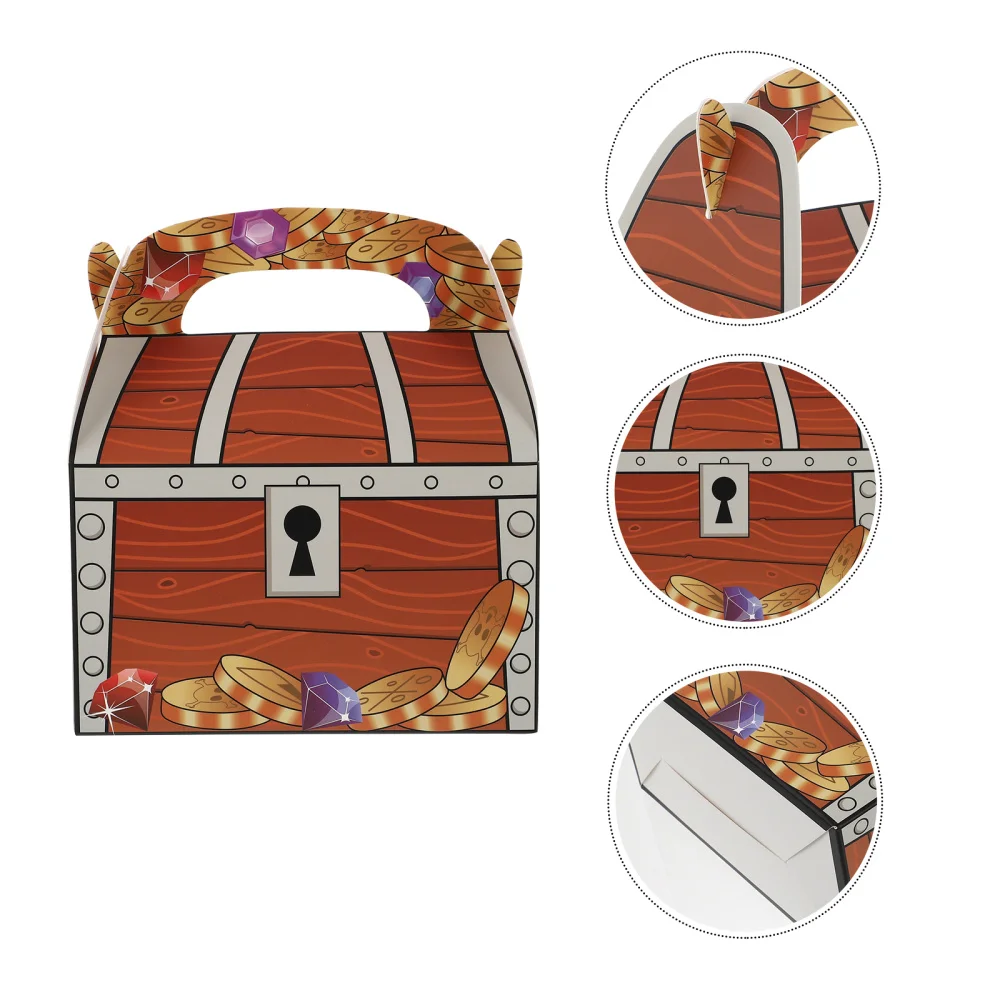 

20pcs Portable Treasure Boxes Cookie Packing Boxes Candy Packaging Boxes