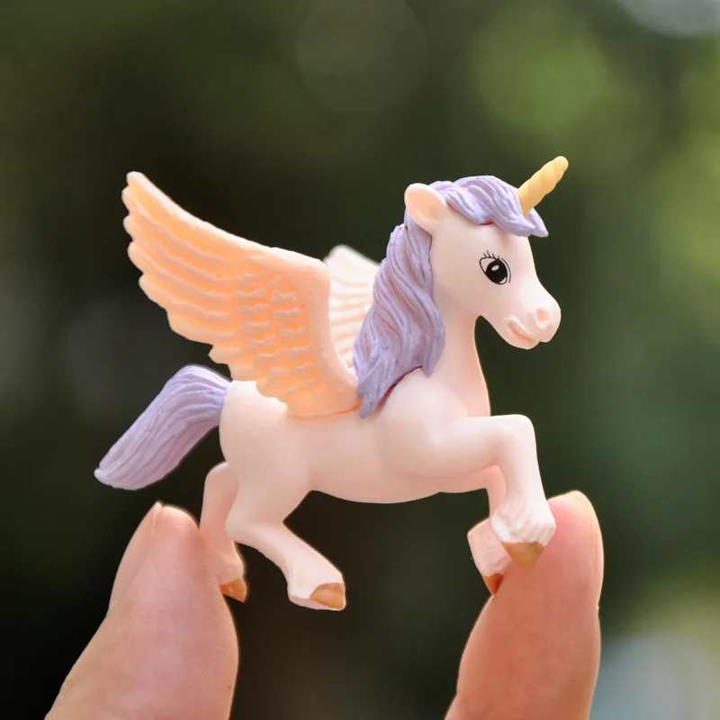 BAIUFOR 1PC Small Cute Horse Figures Fairy Animal Miniature Garden Figurine Cake Party Desk Decoration Toy &amp Gift | Дом и сад