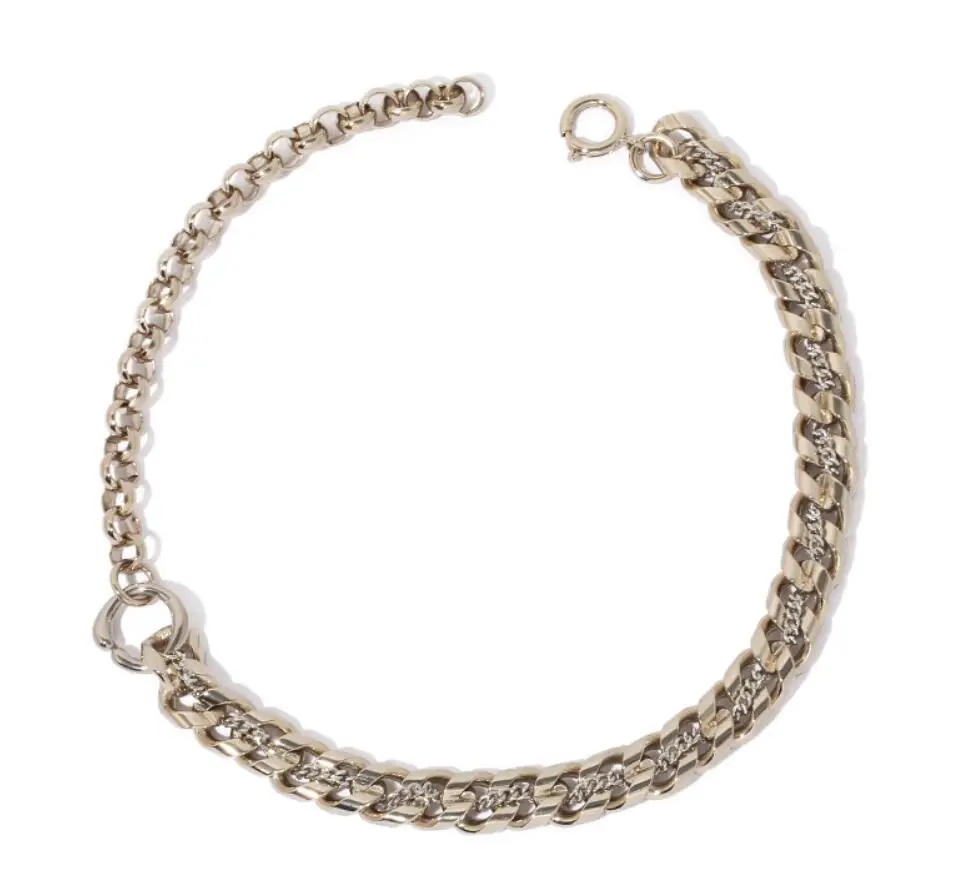 

Women's Brass Gold-Plated European And American Cold Metal Style Fashion Personality Necklace