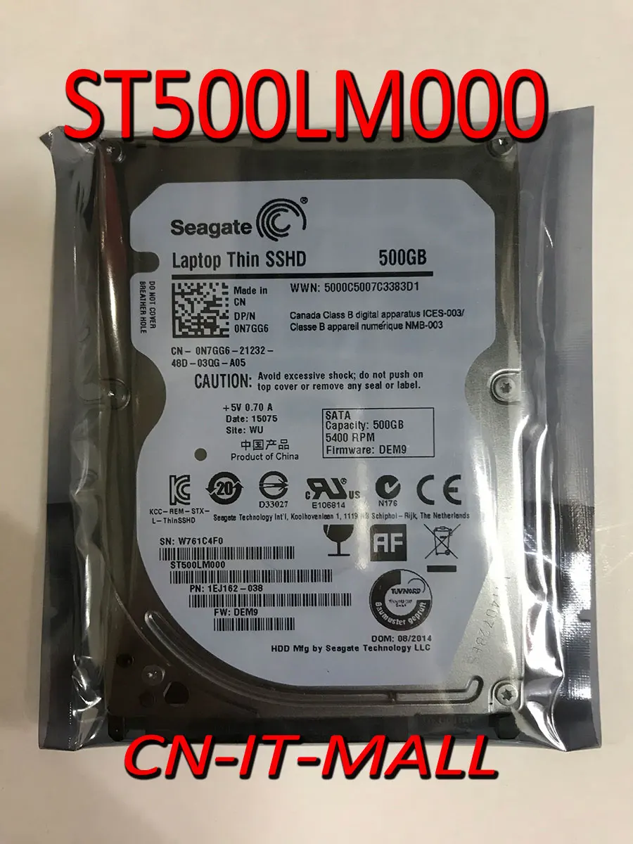 

2.5 ST500LM000 500G SATA 5400RPM 64MB+8G SATA 2.5" SSHD 7MM Hard Drive