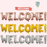16 inch welcome ballons gold silver welcome back to home event party supliers rose gold inflatable air balls