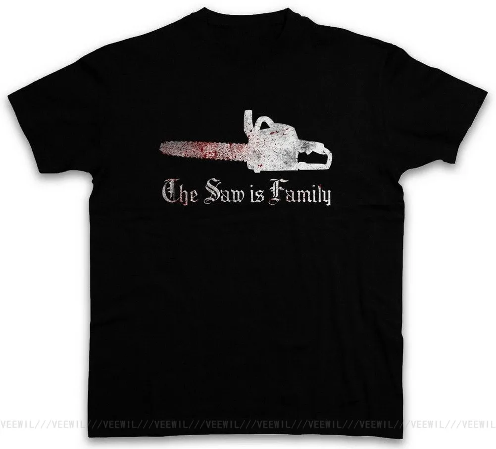 Футболка THE SAW IS FAMILY Техасская Томас бензопила маска для резни фильмы хлопковая
