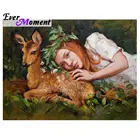 Когда-либо в настоящий момент 5D алмазов картина с изображением оленя и для девочек с нашивками в виде животных, полный дрель домашний декор для Гостиная взрослых ремесла 5L1470