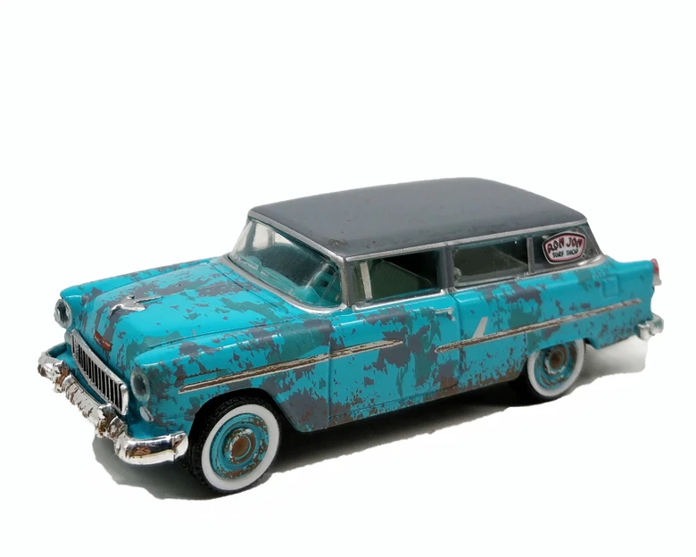 CHEVY Two-Ten 1: 64 зеленый свет Dodge Ramcharger PONTIAC chely Shelby GT350 Ford Nissan команда GMC Vandura литой модельный автомобиль - Цвет: CHEVY Two-Ten