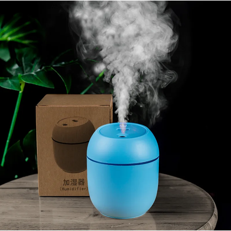

250ML Mini Air Humidifier Ultrasonic Aroma Essential Oil Aromatherapy Diffuser for Home Car Fogger Mist Maker with Night Lamp