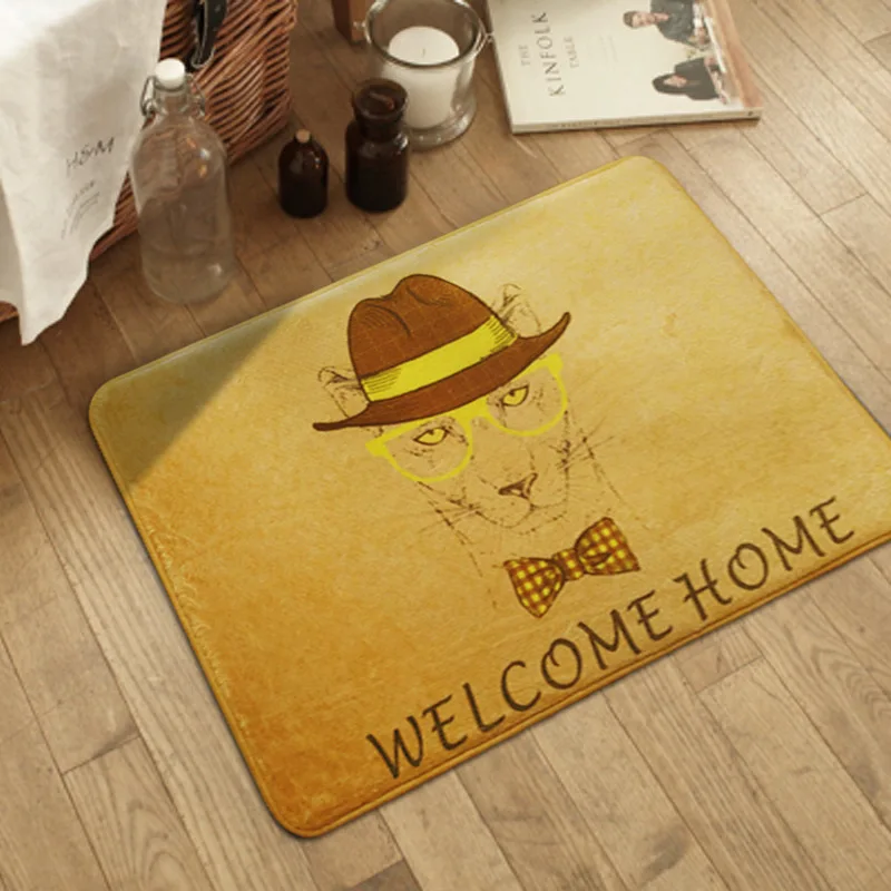 

Household Decor Door Mat Carpet Cartoon Animal Printed Carpet Kids/baby Bathroom Non-slip Child Tapete Room Rug Entrance