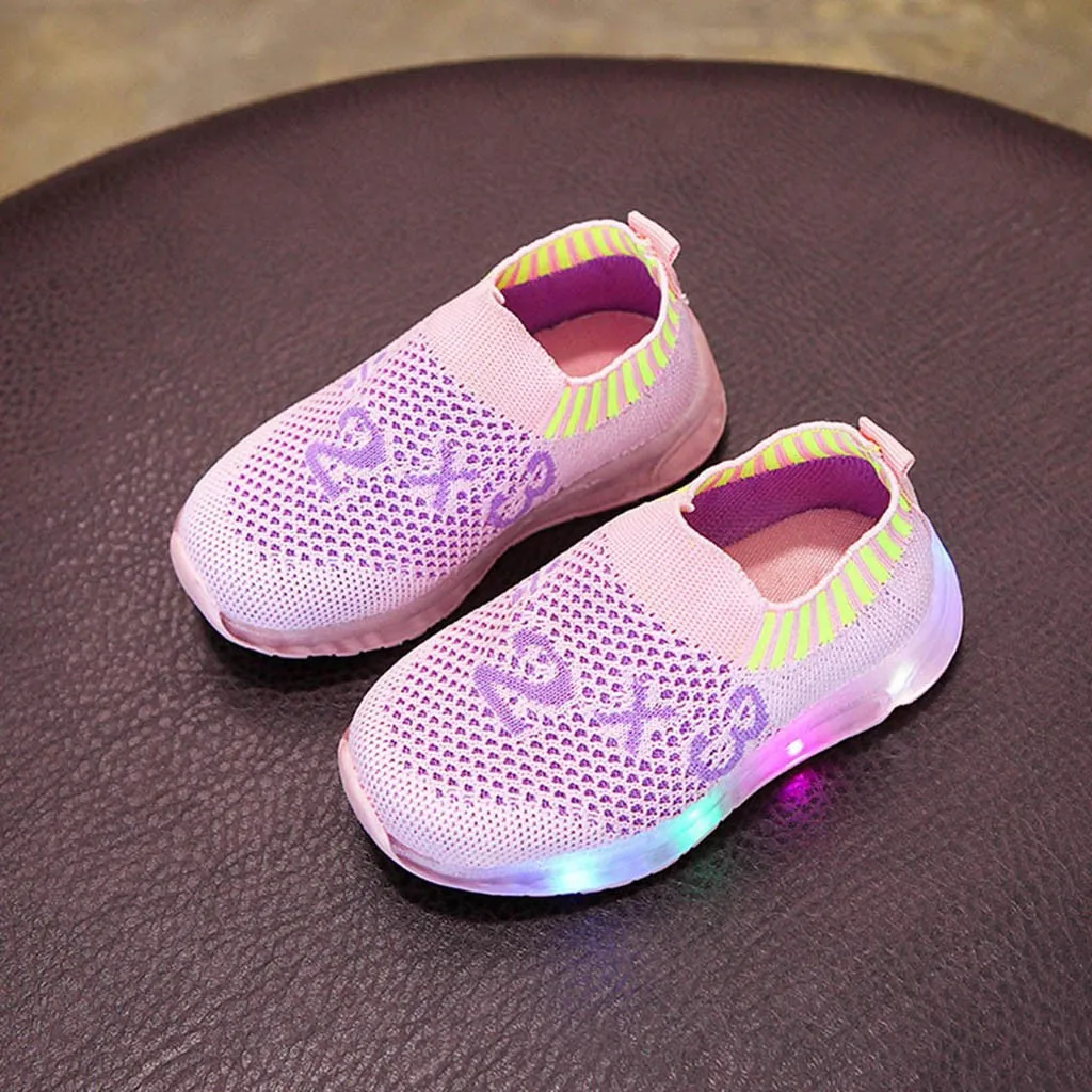 Детская обувь со светящимися вставками Человек-паук для мальчиков и девочек