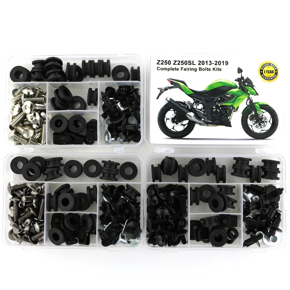 Комплект болтов с обтекателем для Kawasaki Z250 Z250SL 2013 2014 2015 2016 2017 2018 2019 винты зажимы