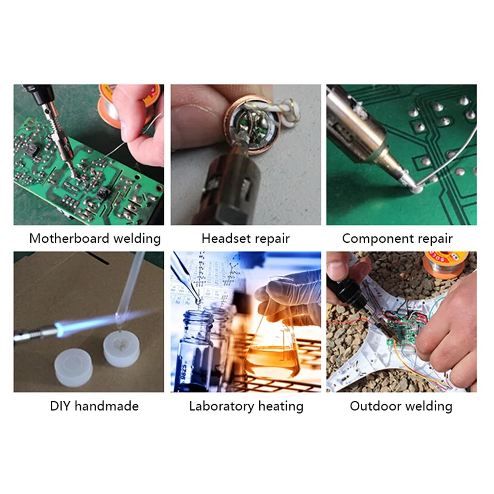 

Gas Soldering Iron Set MT-100 Portable Pneumatic 3-in-1 Electric Welding Kit Rework Station Heat Pencil Repair Tools