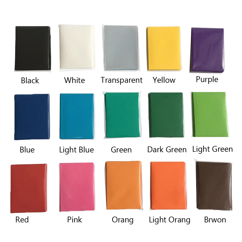 100PCS Matte Board Game Card Protector For Mtg Pokemon Yugioh Sleeves Photocard Tarot : 66x91mm | Спорт и развлечения