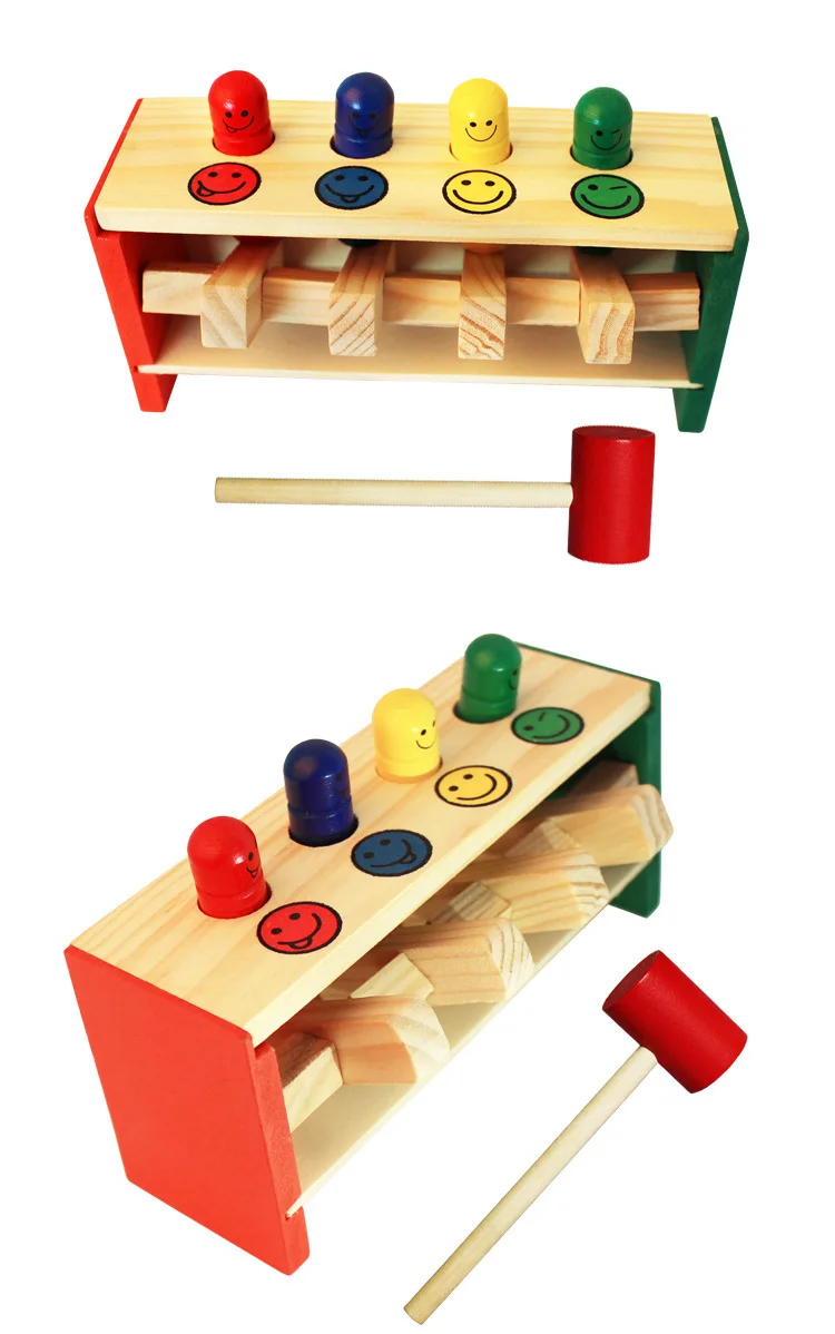 1 Набор креативная деревянная перкуссия игрушки для детей стучать скамейку