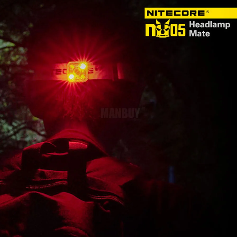 2022 NITECORE оптовая продажа NU05 комплект 35 LMs белый красный светильник Высокая