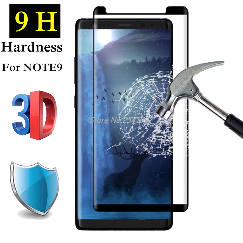 9H 3D полное покрытие клеевое закаленное стекло для SAMSUNG Galaxy Note 8 9 Note9 S8 S9 PLUS Note8
