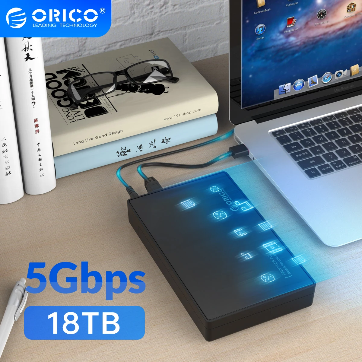 

Чехол ORICO для жесткого диска 3,5 дюйма, USB 3,0, 5 Гбит/с на SATA, Поддержка дисков UASP, предназначенный для корпуса жесткого диска ноутбука, настольно...
