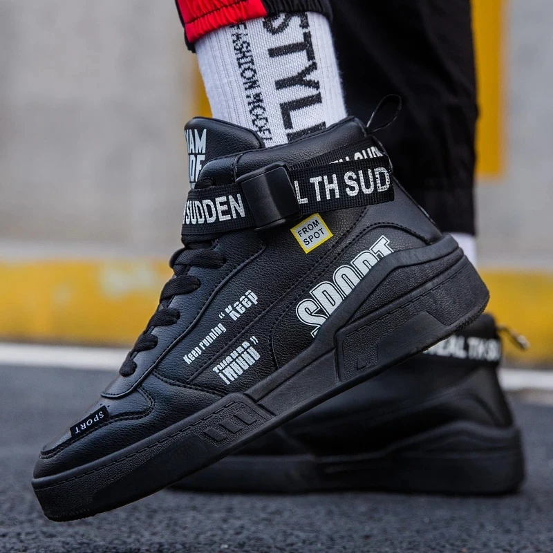 

New Men's Fashion Casual Shoes High Top Sneaker 2021 Spring Women Shoes High Quality Non-slip Walking Shoe Couple Zapatillas