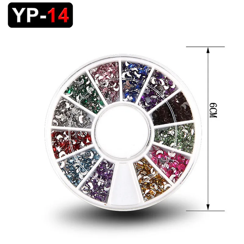 1 коробка Крошечные Круглые бусины украшение серебро золото 3D дизайн ногтей икра