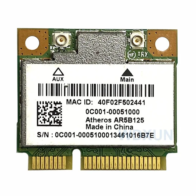 Atheros AR5B125 AR9485 half mini PCIE 2.4G wifi wireless network card 150Mpbs support AMD For DEll ASUS Samsung Acer laptop 2