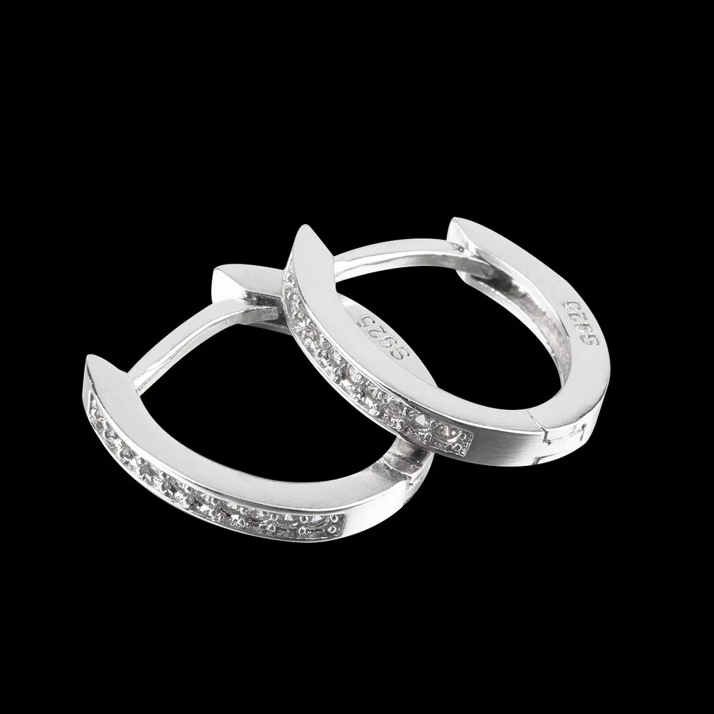 Новинка унисекс элегантное однорядное кольцо для ушей обруч серьги-гвоздики