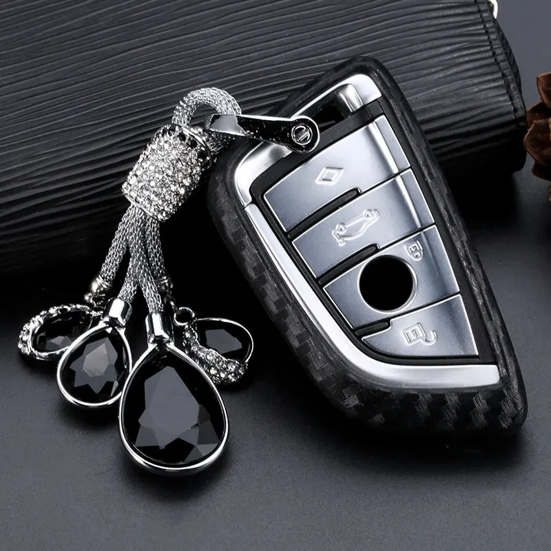 Чехол для ключей из углеродного волокна чехол-бумажник BMW F20 G30 X1 F48 F31 X5 F15 F30 X3 X6 X7 E34