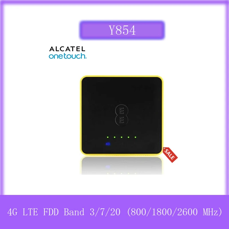 Alcatel Y854 4G LTE 150Mbps 20hr Direct Sim Mifi Portable Hotspot + Power Bank