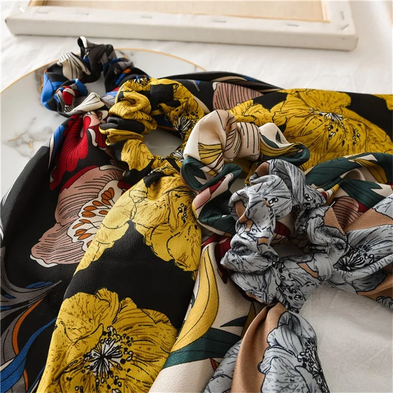 2019 летний шарф для волос модная заколка хвоста с бантом заколки женщин Крупные