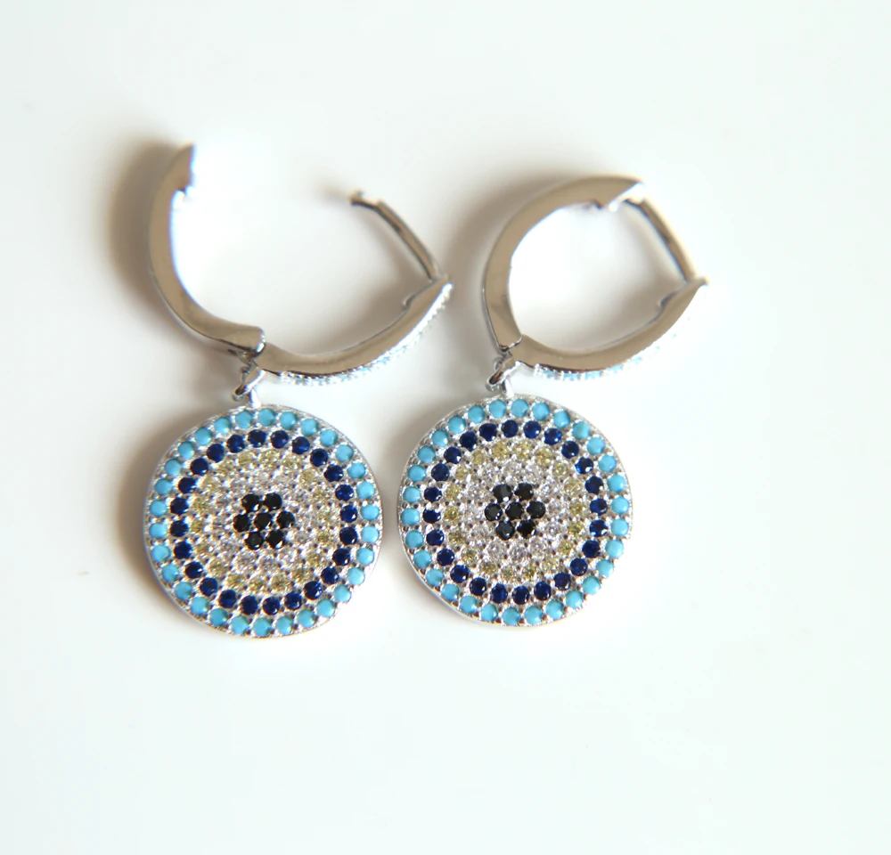 Женские серьги из серебра 100% пробы с фианитами|Серьги-гвоздики| |