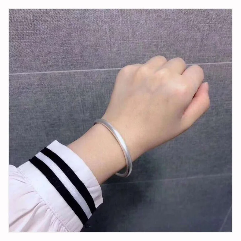 Бесплатная доставка 1 шт. 100% стерлингового серебра 925 пробы золотой матовый