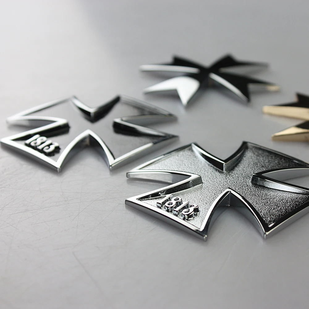 

Cross 3D Metal Car Sticker Emblem Auto Badge For Whole Body Exterior Decoration Motorcycle Decal Automobile Accessories
