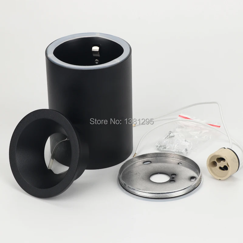 Luz descendente LED montada en superficie para baño y balcón de la cocina, accesorio de foco de techo resistente al agua IP65, GU10, 1 Uds.