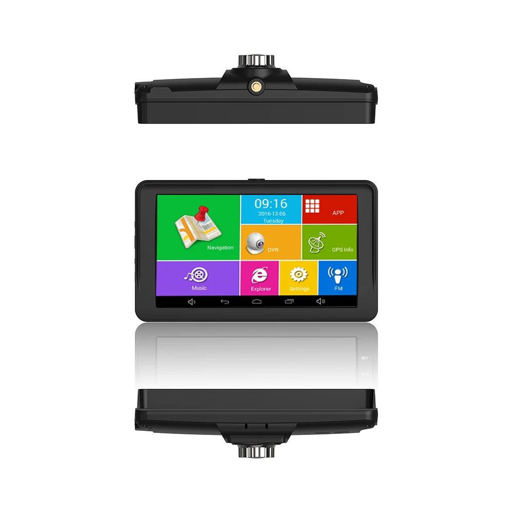 Автомобильный видеорегистратор TOPSOURCE, GPS навигация, 16G, 7 дюймов, 1024*600, Android, Bluetooth, wifi, fhd, 1080 p, камера, регистратор, Автомобильный GPS, запись, мА
