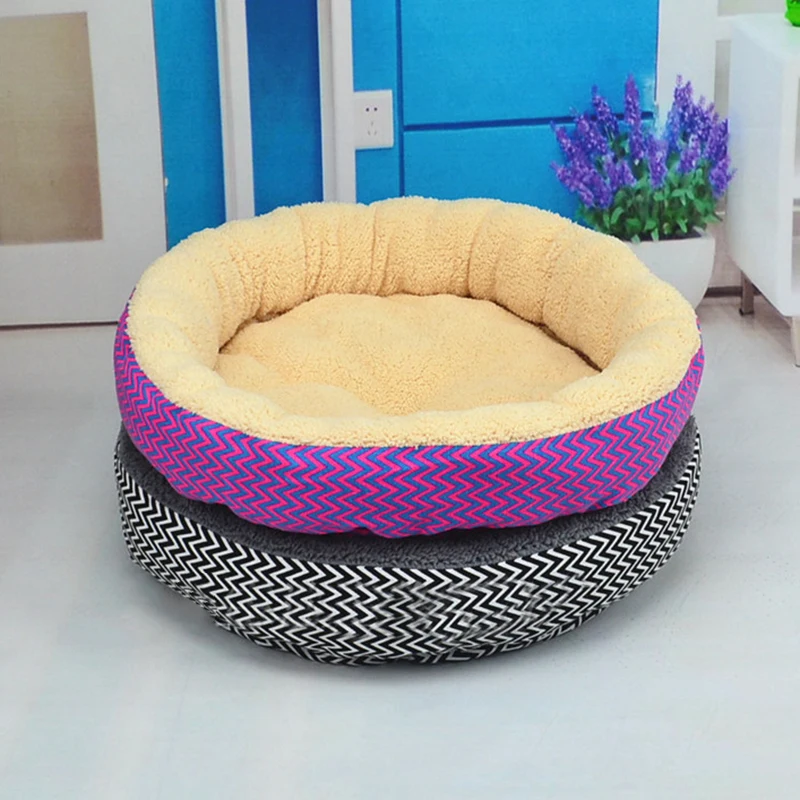 Большая круглая мягкая подушка для кошек и собак дышащая моющаяся Подушка