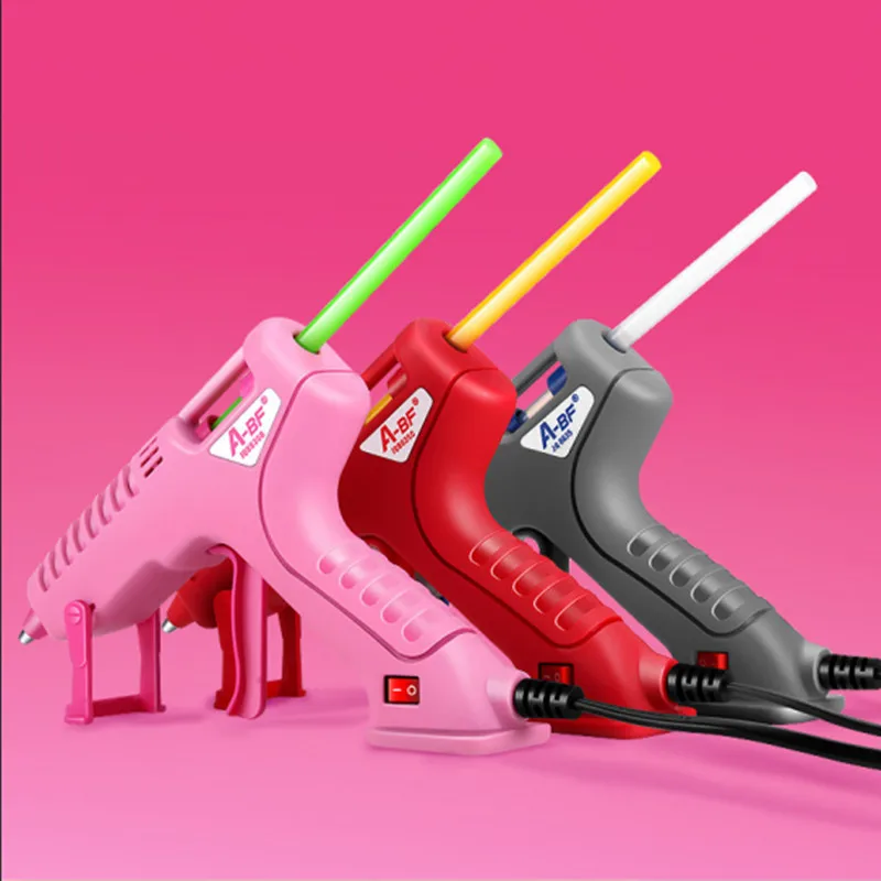 A-BF Hot Melt Glue Gun Silicone Pistol 7mm/11mm Industrial Grade Household DIY Hand Tool Power 60W Repair Heat 100V-240V | Инструменты