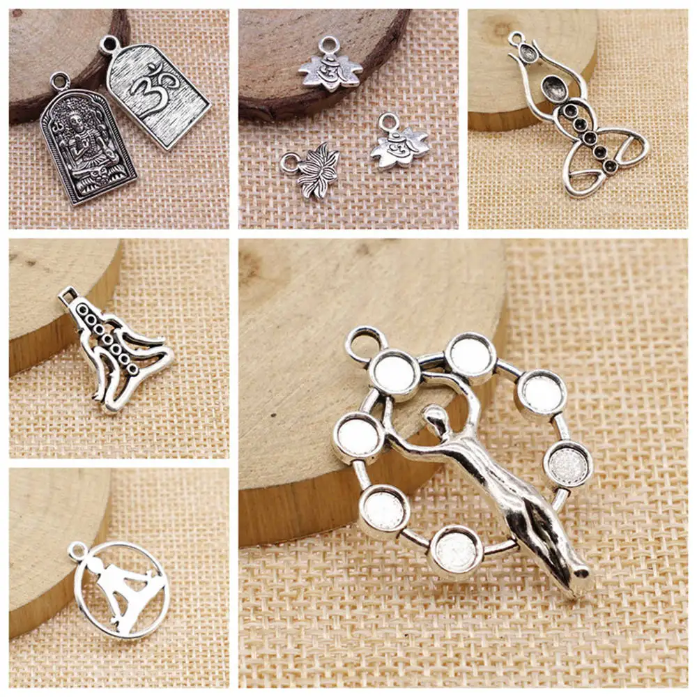 

Charms For Jewelry Making Kit Pendant Diy Jewelry Accessories Om Yoga Charms