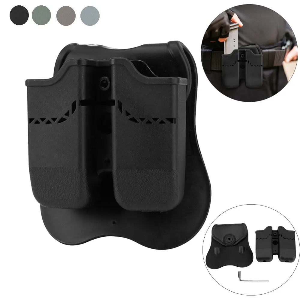 

QD Tactical Magazine Pouch Airsoft Double Magazine Holster Military Shooting Rifle Pistol Mag Box Pouch Hunting Cartridge Holder