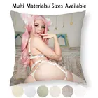 Эксклюзивное нижнее белье Belle Delphine Onlyfans, наволочка для подушки, наволочка из хлопка и льна, милый аниме Белль Дельфин мем