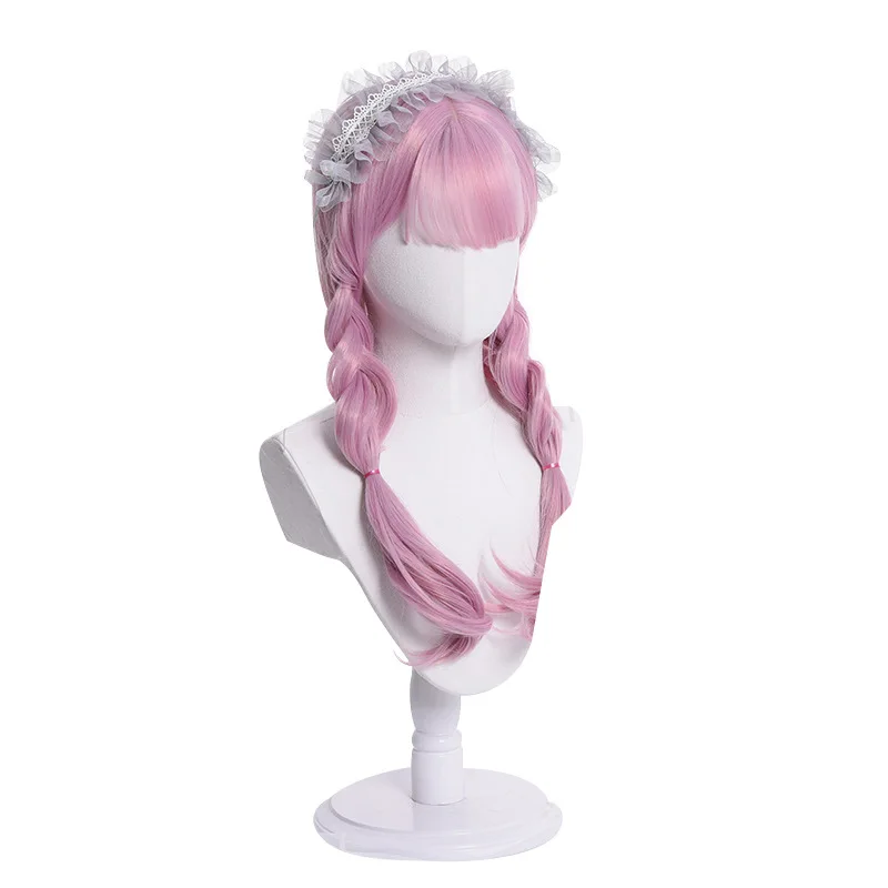 

Pink Brown Straight Long Cosplay Wig Lolita Hair Lolita Harajuku girls Daliy life Heat Resistent Wig Free wig cap