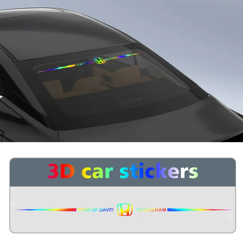 

1pcs 3D Car Decorative Reflective Sticker Stying Car Accessories For Hondas Civic Accord XR-V CR-Z CRV HRV City Legend Jazz Fit
