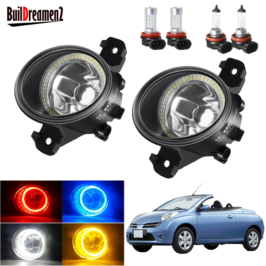 Противотумансветильник Angel Eye в сборе для Nissan Micra March C + (K12) Convertible 2005 2015