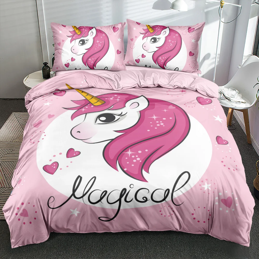 

Комплект постельного белья с пододеяльником и мультяшным 3D-принтом, 150