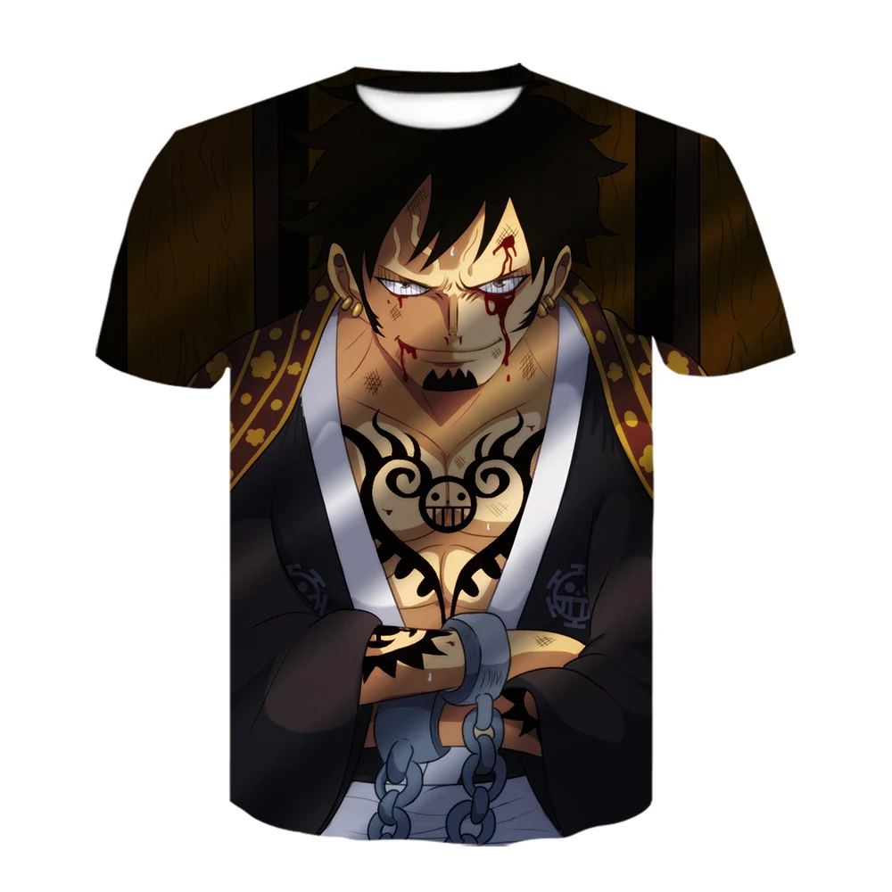 

Summer 2021 3D printed T-shirt children's fashion streetwear men's women's printed short-sleeved cartoon anime top