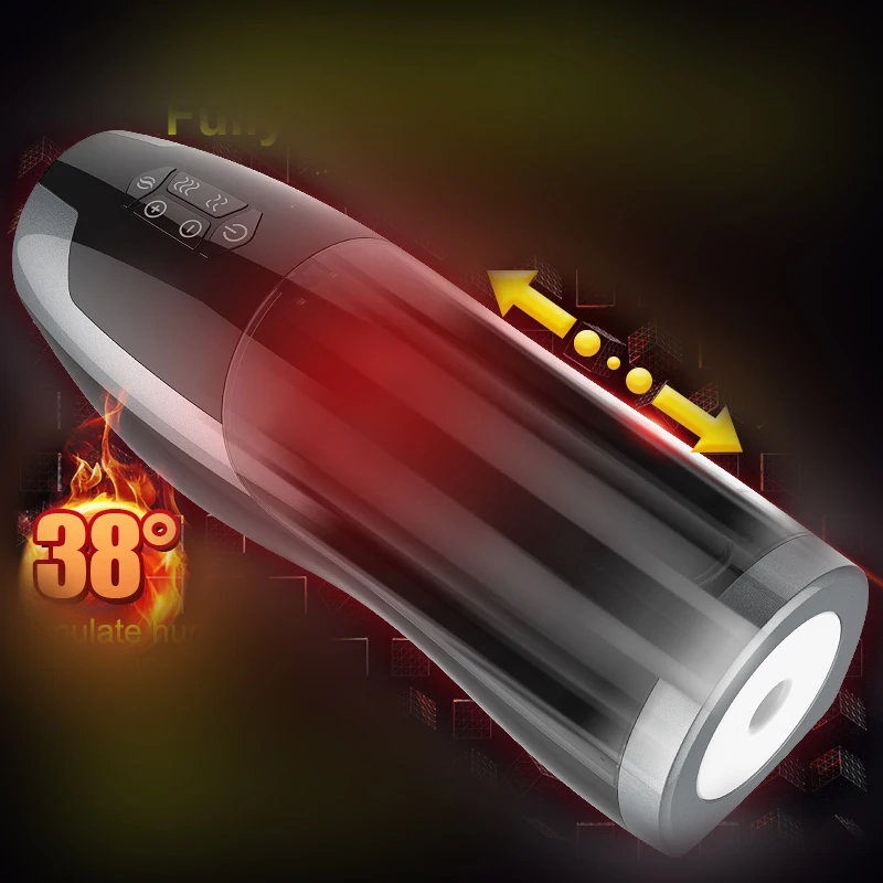 Электрический поршень Мужской мастурбатор голосовое взаимодействие нагрев