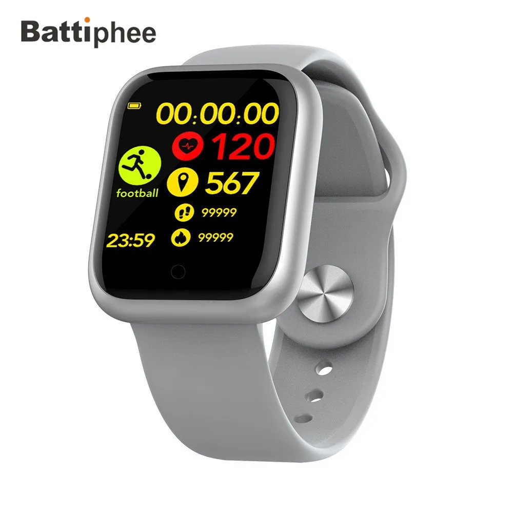 Battiphee простой дизайн умные часы B6 Bluetooth водонепроницаемый спортивный браслет