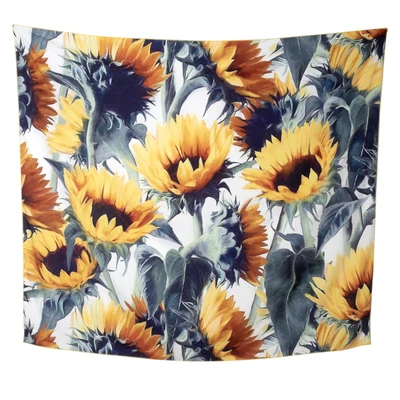 С натуральным растительным экстрактом цветочный гобелен с подсолнухами на стене