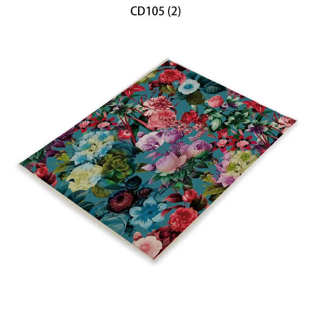 Коврик для подставки с растительным рисунком цветочным принтом 32x42 см | Дом и сад